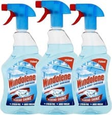 Image of Windolene Glass & Shiny Surfaces Diamond Shine 3 x 750ml Streak Free Cleaner