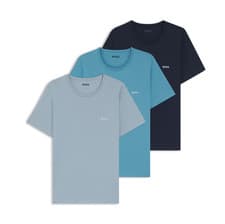 Image of T-Shirts BOSS Mens Multicoloured 3 Pack Short Sleeve With Logo - Size XL