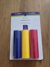 Image of Cricut Everyday Iron-On Vinyl Sampler Pack Red, Yellow, Blue