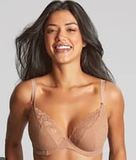 Image of NWT PANACHE ENVY PLUNGE LACE BRA HONEY SIZE 32H £37