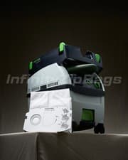 Image of 498411 Reusable Festool Dust Extractor Bag With Zip CT MINI MIDI Pre 2019