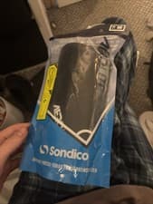 Image of Sondico Shin Guards Black Adult Medium Brand New Shin Pads Football