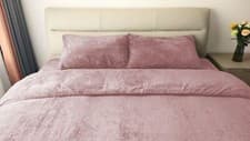 Image of Teddy Fleece Duvet Cover & Pillowcase Bedding Set or Fitted Sheet