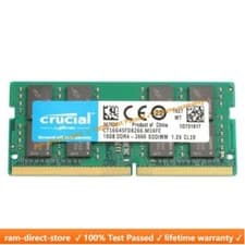 Image of CRUCIAL 16GB DDR4 2666 PC4-21300 Laptop SODIMM 260Pin Notebook Memory RAM 1x 16G
