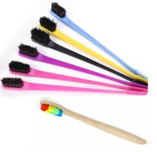 Image of Edge Double Sided Comb Hair Control Brush Gel Smooth Natural Colors UK BEST ITEM