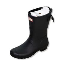 Image of SINGLE LEFT FOOT Hunter Women's Short Adjustable Wellington Boot Black Size UK8
