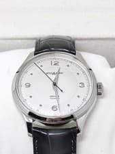 Image of Montblanc Heritage Automatic Watch 40mm Alligator Grey Leather 119943 White Dial