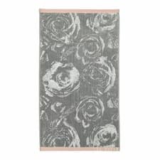 Image of Ted Baker Grey Rose Bath Sheet Hand Towel Luxury Cotton Set Bathroom Bundle Home