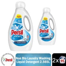 Image of Persil XXXL Washing Liquid Detergent Non Bio Stain Removal 2.565L, 190 Washes