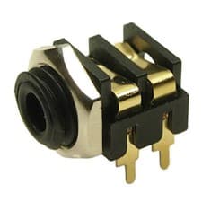Image of Cliff FCR1295G Audio Jack Horizontal 3.5mm Socket Stereo 3-Pin 1pc