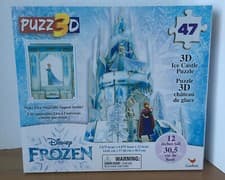 Image of PUZZ 3D - Disney Frozen  3D Ice Castle Puzzle - 47 piece - Approx 12 Inches Tall