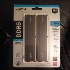 Image of Crucial Pro DDR5 RAM 32GB Kit (2x16GB) 6000MHz - Brand New & Sealed