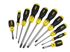 Image of Stanley 5-64-977 Cushion Grip Screwdriver Set Flared / Phillips 10pc STA564977