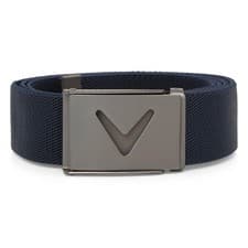 Image of Callaway Golf Mens 2026 V-Logo Web Fabric Stretch Cut To Fit One Size Belt