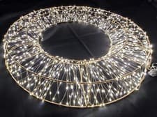 Image of 500 LED Christmas Wreath Light Front Door Decoration Indoor 50cm