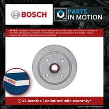 Image of Brake Drum fits OPEL CORSA C 1.2 Rear 00 to 06 With ABS Bosch 418001 9196290 New