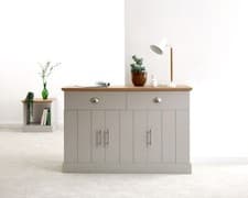 Image of Kendal Large Sideboard Grey/ Oak, Assembly Option, LOCAL DELIVERY ONLY