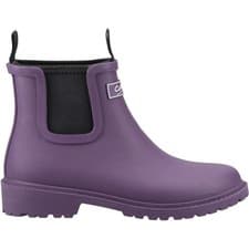 Image of Cotswold Womens Ankle Wellies Barton Pull On purple UK Size