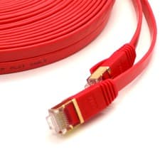 Image of RJ45 Ethernet Cable CAT 7 Network LAN  Ultra-thin Flat Patch Lead 0.5m - 30m Lot