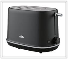 Image of AEG 2 Slice Toaster Graphite Grey Budget Daily Toaster Defrost Reheat BNIB