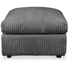 Image of JUMBO CORD LEFT / RIGHT HAND CORNER SOFA SUITE SET + 3 SEATER/2 SEAT GREY