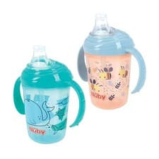 Image of 1x Nuby Decorated Grip N Sip Baby Cup 240ml Grip Handles * Design May Vary