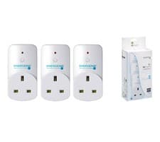 Image of ENERGENIE MIHO002 MiHome Adaptor Smart Socket Plug 3Pack Control via App