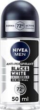 Image of NIVEA MEN Black & White Original Anti-Perspirant Deodorant Roll-On 50mL Men's...