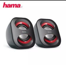 Image of Hama Sonic Mobil 183 PC Desktop Stereo Speakers USB Powered - Black