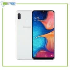Image of Samsung Galaxy A20e White Unlocked 32GB Dual SIM 5.8" 13MP Android Smartphone