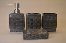 Image of Bathroom Accessories 4-5pcs Sets in Ceramic & Resin Accessory Sets-bathroom sets
