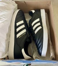 Image of Adidas Originals Gazelle Team Mens Shoes Black/ White II0004 Size UK 10.5 (45.3)