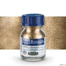 Image of Schmincke Aqua Bronze Metallic Powder 20ml Pale Gold For Watercolour Gouache