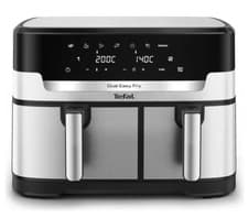 Image of Tefal EY942DG1 Easy Fry Dual XXL Air Fryer 7 Functions 11L 2700W Stainless Steel