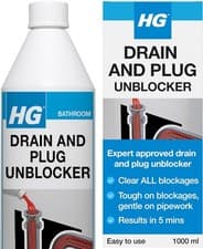 Image of HG Drain and Plug Unblocker (1 Litre) | Fast Delivery