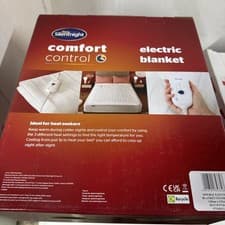 Image of Silentnight Comfort Control Electric Blanket Double Bed Heated Underblanket New