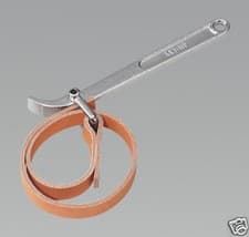 Image of Oil & Fuel Filter Strap Wrench 60mm - 140mm Capacity REINFORCED STRENGTH