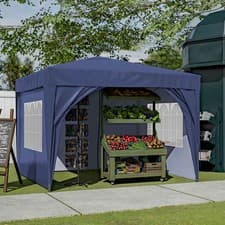 Image of BIRCHTREE Pop Up Gazebo 3x3m Awning Party Tent Canopy Marquee Waterproof Garden