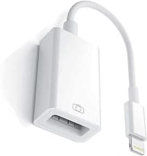 Image of Lightning to USB Camera Adapter, [Apple Mfi Certified] USB 3.0 OTG Adapter Cable