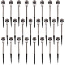 Image of Solar Powered LED Garden Lights Color Changing Outdoor Stake Lamp for Patio Lawn
