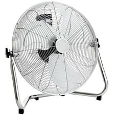 Image of NEW Chrome Floor Fan High Velocity Portable Air Cooling 3 Speed Tilting Electric