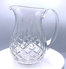 Image of Waterford Crystal LISMORE Pitcher 60 Ounces VINTAGE New no box sticker on bottom