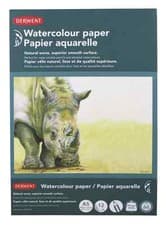 Image of Derwent Watercolour Pads 300 gsm / 140lb - A5 - Pack of 3 Pads