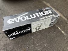 Image of EVOLUTION MITRE SAW STAND SUPPLIED WITH ADJUSTABLE WORK SUPPORT ARMS