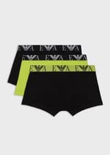 Image of Emporio Armani 3 Pack Trunks - Bold Monogram logo waistband