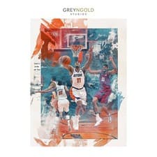 Image of Leave it all on the Floor Sports Poster WallArt Print pick size A4/A3/A2/90x60cm