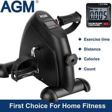 Image of Mini Exercise Bike Pedal Exerciser Arm Leg Cycle Machine Adjustable Resistance
