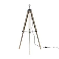 Image of Tall Tripod Floor Lamp Base Standard Free Standing Living Room Light Lighting