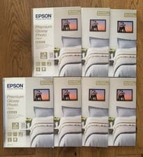 Image of EPSON A4 Premium Glossy Photo Paper  255gsm 15 Sheets - NEW. Made in Japan.