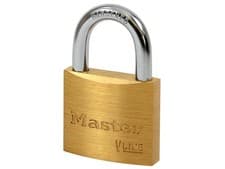 Image of  Master Lock V Line Brass 40mm Padlock - Keyed Alike 4232 MLK4140KA2